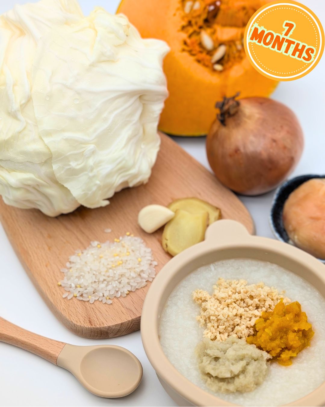 Chicken Porridge with Pumpkin & Cabbage