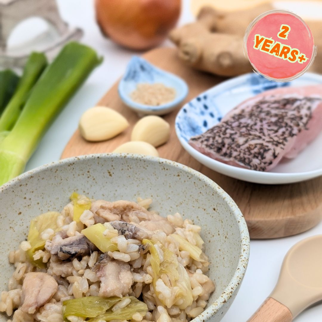 Brown Rice with Ginger Scallion Fish Fillet