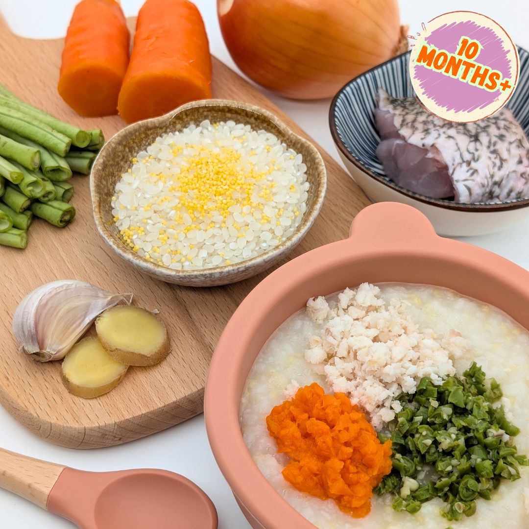 Fish Porridge with Carrot & Long Bean