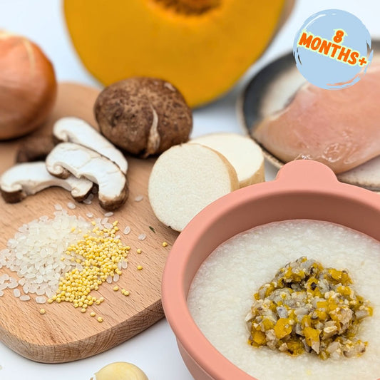 Chicken Porridge with Pumpkin, Shiitake Mushroom & Huai Shan