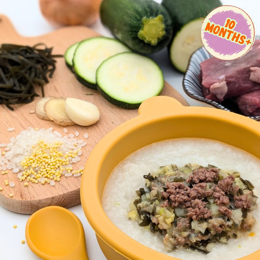 Beef Porridge with Zucchini & Seaweed