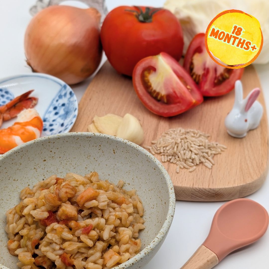 Brown Rice with Prawn, Tomato & Cabbage