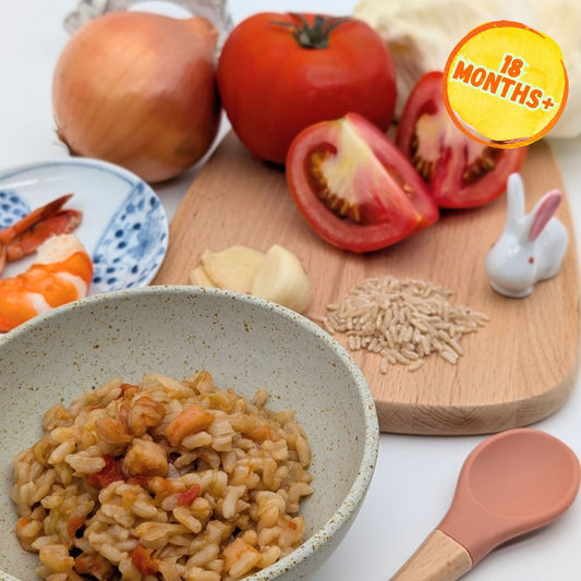Brown Rice with Prawn, Tomato & Cabbage
